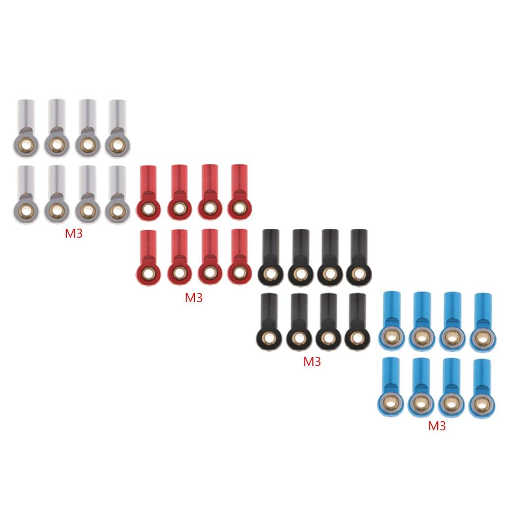 Enakshi (LABEL) Creations 8 Pieces M3 Aluminum Link Rod End Ball Joint for 1/10 RC Car Parts BlackToys & Hobbies|Radio Control & Control Line|Rc Model Vehicle Parts & Accs| Rc Parts & Accs - Image 4 thumbnail