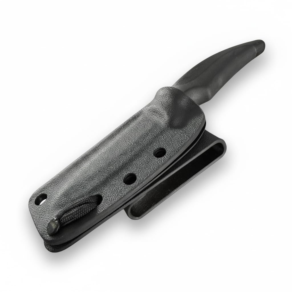 Bone Tactical Ghost Knife w/IWB Clip (With In Waist Band Clip & Sheath)