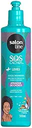 Salon Line, Ativador de Cachos, SOS Cachos + Leves, Óleo de Amêndoas, Vegano - Para Cabelos Ondulados, Cacheados e Crespos,