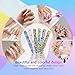 LNAUJS 12PCS Professional Double-Sided 100/180 Grit Nail Files Colorful Manicure Pedicure Tools