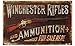 Hdadwy Rifles de Winchester, letrero de metal de estilo vintage, pintura de hierro para interiores, exteriores, barra de café, cocina, decoración de pared de 8 x 12 pulgadas