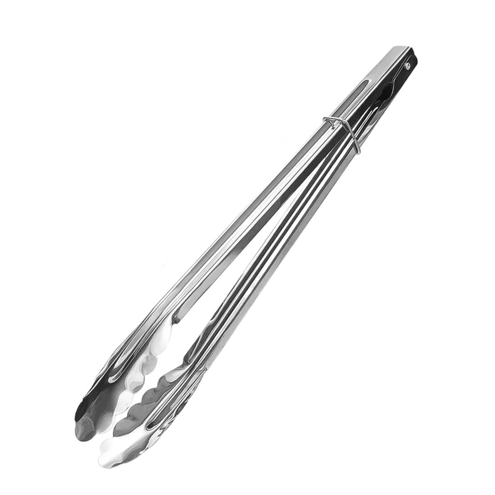 Pinzas for barbacoa de acero inoxidable, mango largo antideslizante for asar/hornear/ensalada/cubitos de hielo, herramientas de cocina aptas for lavavajillas, 5/1 ud.(17cm- 5pcs)