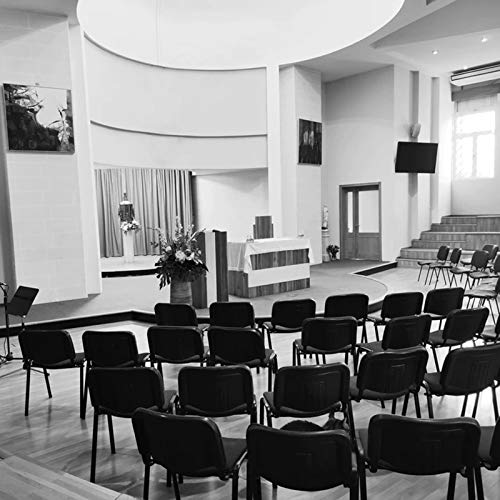 Image of VINGLI Black Mesh Chairs - 10-Pack Stackable Armless Chairs for Office, Church, Conference & Meeting Rooms