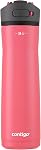 Contigo Ashland Chill 2.0 Bouteille d'eau en acier inoxydable avec paille et poignée de transport pour un voyage facile, sans vide et sans BPA, réglisse, 24 oz (709 mL)