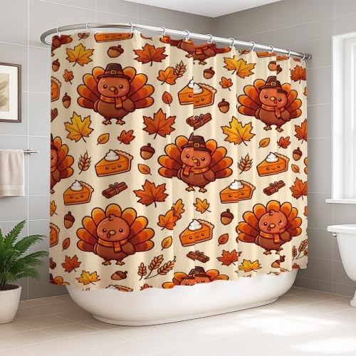 Rideau de douche extra large orange 274x183 cm en polyester imperméable - 2