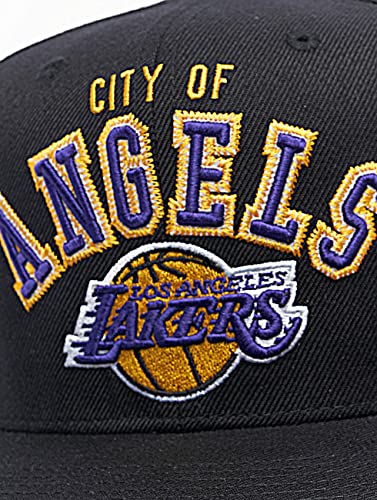 Gorra Mitchell & Ness Los Angeles Lakers Snapback Negro Ajustable miniatura 4