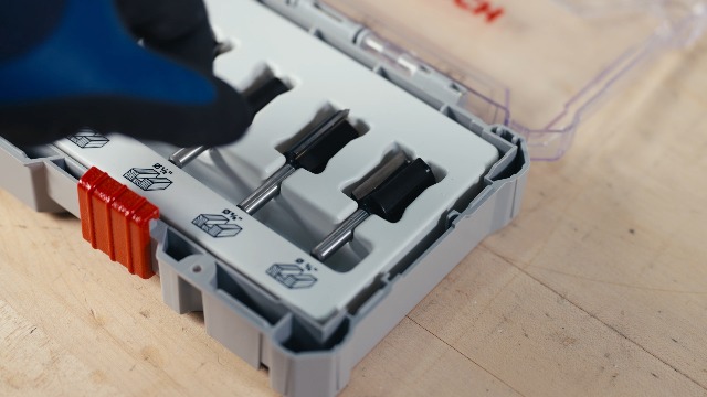 Image of BOSCH RBS006SBS 6-Piece (Universally Compatible Accessory) Carbide-Tipped Groove Cutter Router Bit Assorted Set
