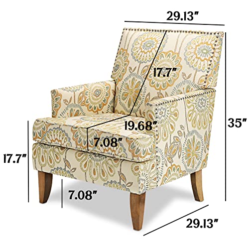 Sillón Floral de Tela Plegable Color Floral miniatura 2