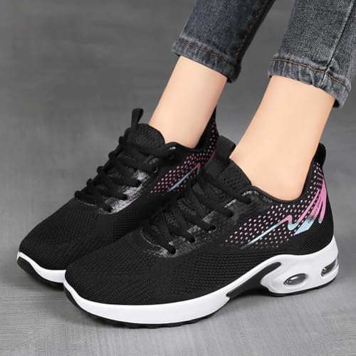 Image of Padgene Womens Sneakers Air Cushion Running Shoes Lightweight Tennis Walking Shoes Mesh Breathable Gym Work Fashion Sneakers Athletic Comfortable Casual