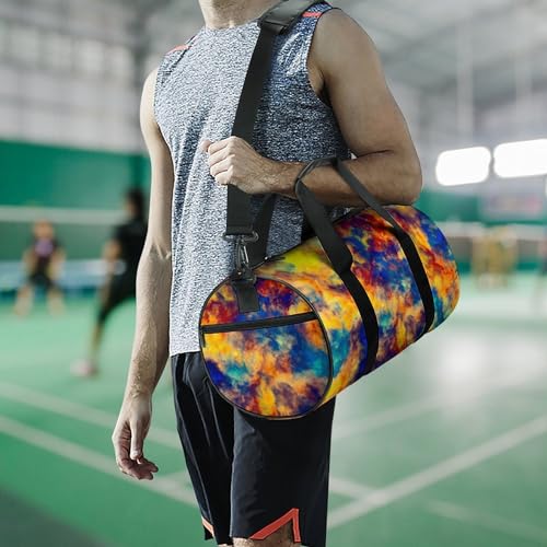 Sac de gym jaune aquarelle compact pour optimiser vos rangements - 7