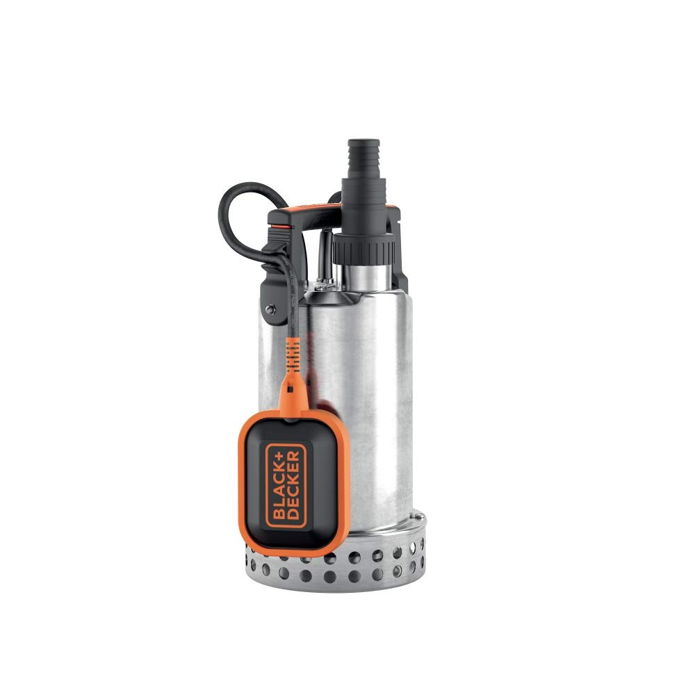 BLACK+DECKER BXUP750XCE Tauchpumpe für Klarwasser (750 W, max. Förderleistung 11.000 l/h, max. Förderhöhe 8,5 m)
