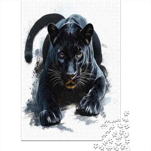 Supera el aburrimiento con este puzzle de pantera negra de 1000 piezas para adultos 2