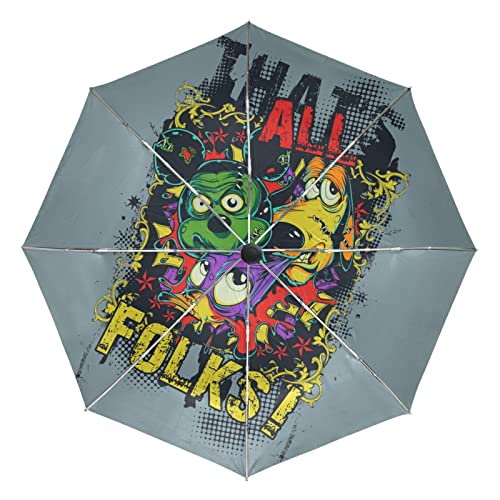 Parapluie automatique coupe-vent protection UV pliant Vnurnrn