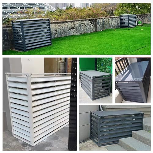 Cubierta de aluminio para aire acondicionado y estante exterior 7