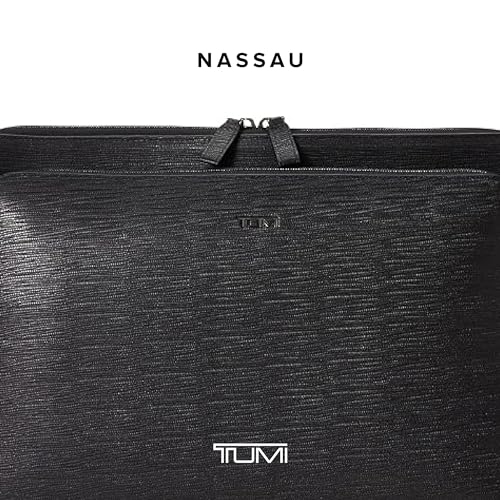 Image of TUMI - Nassau Laptop Portfolio - Men's Leather Tech and Document Work and Travel Bag - Fits up to 14 inch Screens