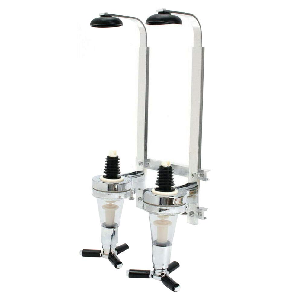 SENLINRUI Wall Mounted Drink Optics for Spirit Drink Dispenser, Wall Fixing Bottle Bracket, Wine Spirit Drink Dispenser Bottle Holder Rack Measurer Drinkware for Home Bar (2 Bottle)