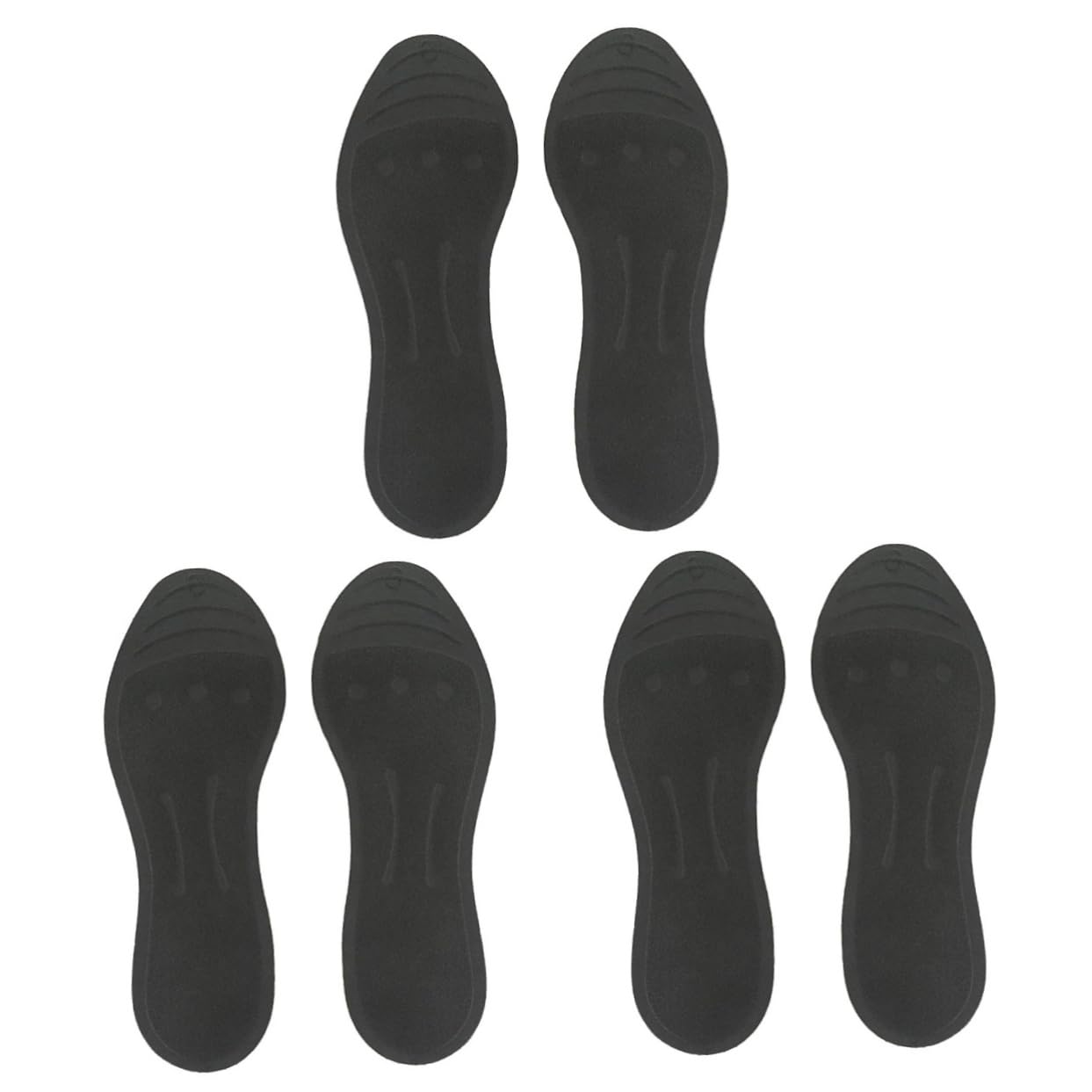 SOLUSTRE 3stücke Tpu Flüssigkeitsgefüllte Massagesohlen Für Therapeutische Einlegesohlen Gegen Plantarfasziitis Schwarz s Dämpfung Unterstützung Und Schmerzlinderung Für Angenehmes