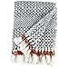 Amazon Brand – Rivet Modern Hand-Woven Stripe Fringe Throw Blanket, 50