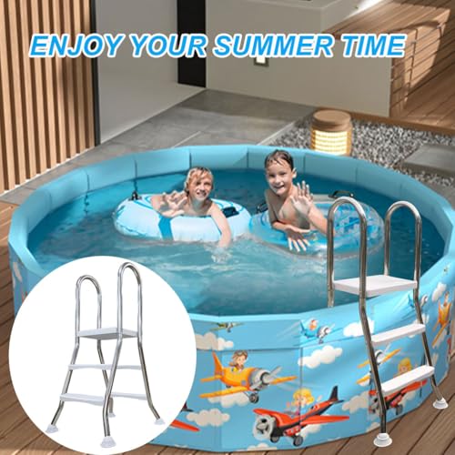 Escalera para Piscina Elevada de 2 Pasos 55.5 Pulgadas miniatura 4
