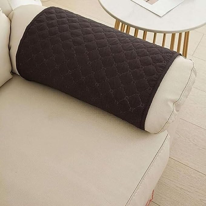 Cubierta del brazo de sofá antideslizante con protector de reposacabezas 5