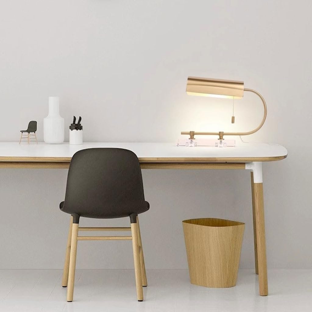 Lampara Escritorio Lámpara De Escritorio Moderna, Decoración Sala Estudio Cristal Lujo con Luz Nórdica Simple Y Creativa Desk Lamp
