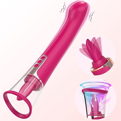 Juguete de succión de clítoris para lamer el clítoris, vibrador de punto G, juguetes sexuales para adultos con vibración oral para mujeres, placer