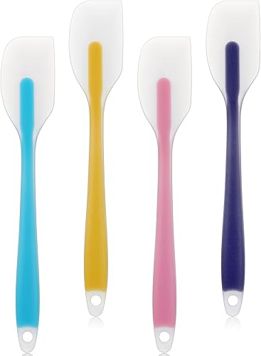 4 Pcs Silicone Spatula Tool Set, Heat-Resistant Spatula, Heat Resistant Flexible Spatulas Food Grade, BPA Free, Dishwasher Safe, 8.6 Inch, Colorful