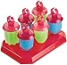 Tovolo Jewel Pop Ring Shape Molds, Drip Guard, Anti-Tip Base, 1.25 Fluid Ounces - Set of 6