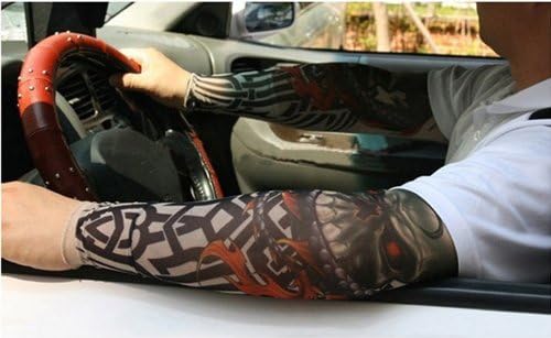 Amazon タトゥー Tattoo Sleeve タトゥー スリーブ ワイルド スカル どくろ ドラゴン デザイン 2枚組 両腕 保管や持ち歩きに便利な収納袋付き 刺青 タトゥースリーブ 入れ墨 リアル アーム カバー T50 16 コスプレ 仮装 通販