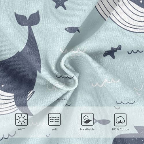 Whales Dolphins Boys' Underwear Cotton Boys Briefs Soft Toddler Underwear 5T Multi3