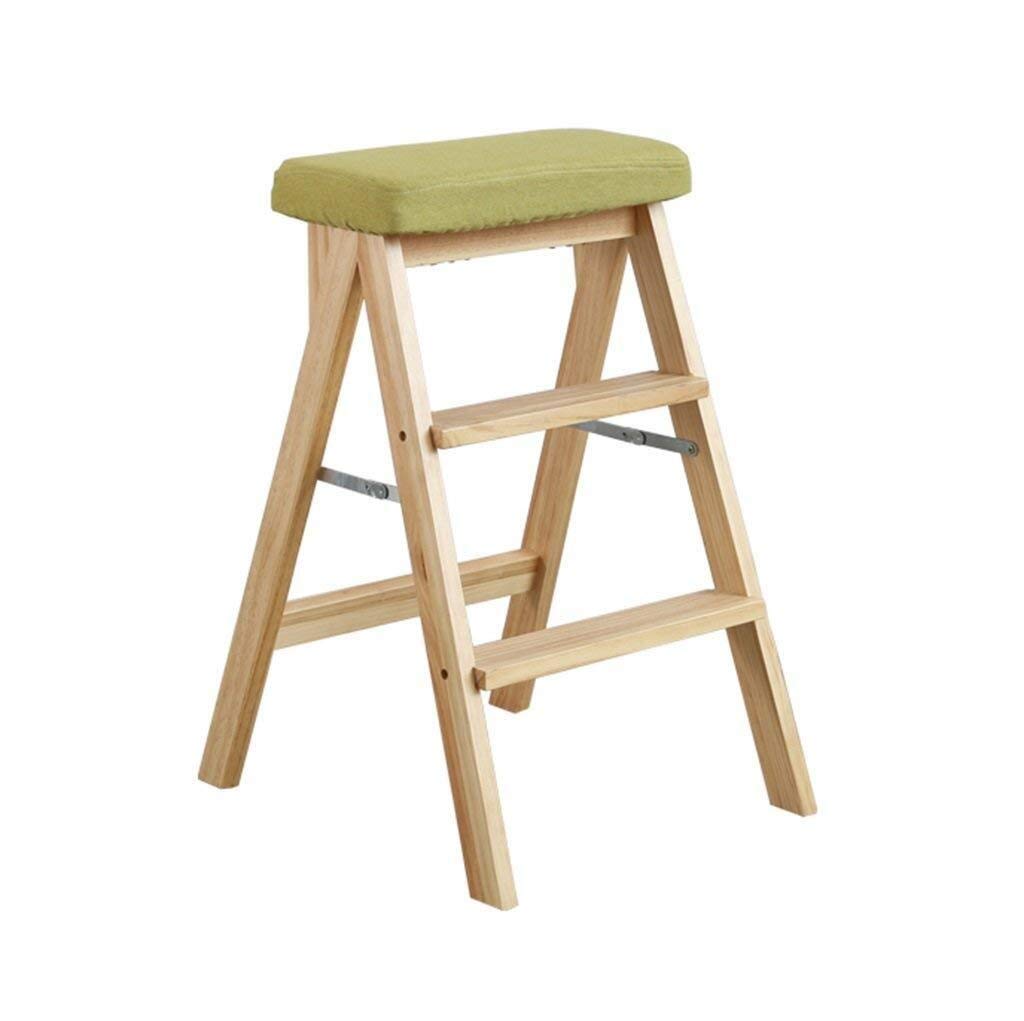 Échelle en bois pliable multifonctionnelle pour optimiser le rangement du bureau