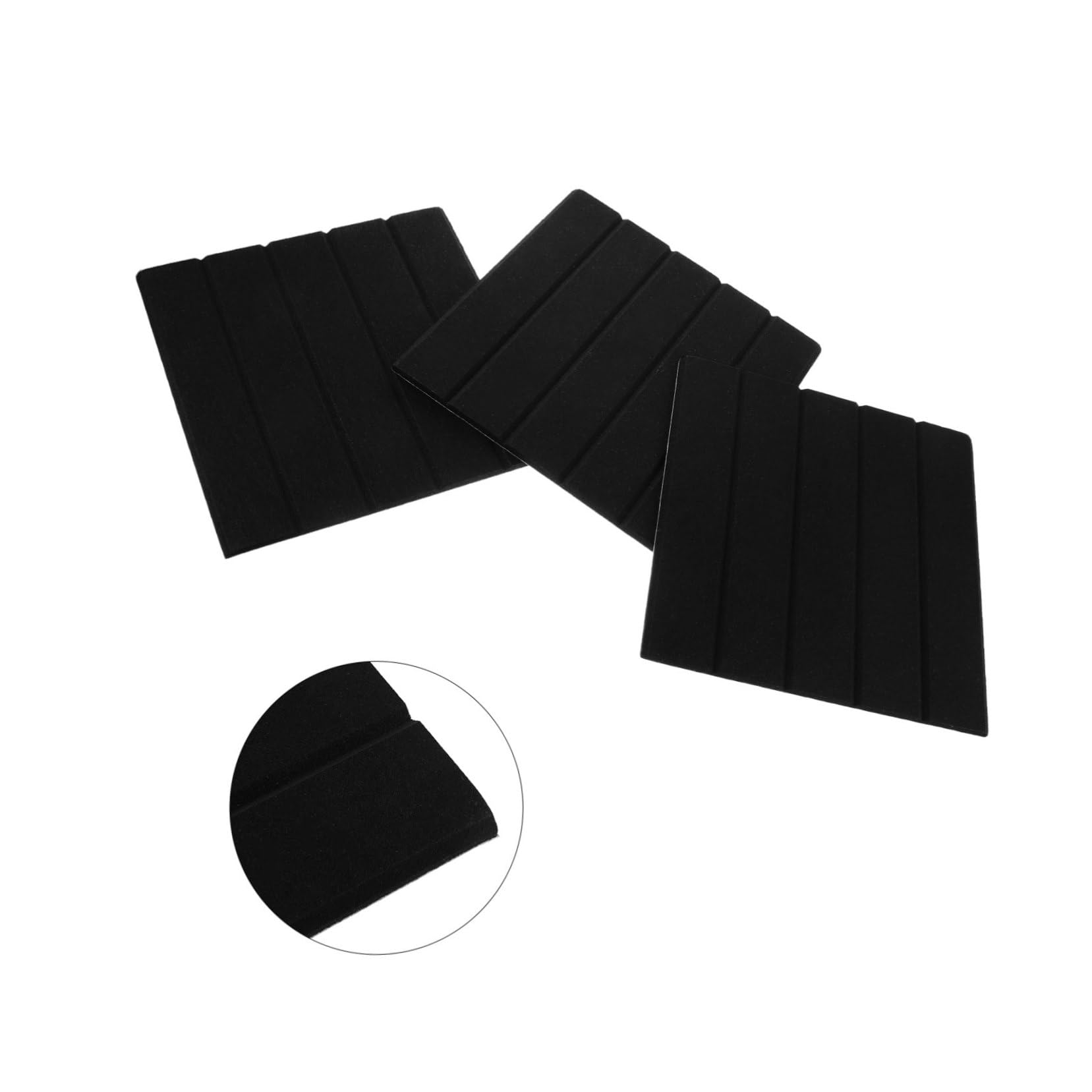 12 Pezzi Pannelli Fonoassorbenti Adesivi per con Motivo Righe Verticali Isolamento per Studio Ufficio e Home Theater Materiale Decorativo e Insonorizzante