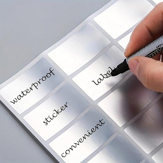 250Pcs Detachable Waterproof Label Stickers, Frozen Food Design - Perfect for Organizing Addresses, Office and Home Use, Storage Boxes, Moving, Folders