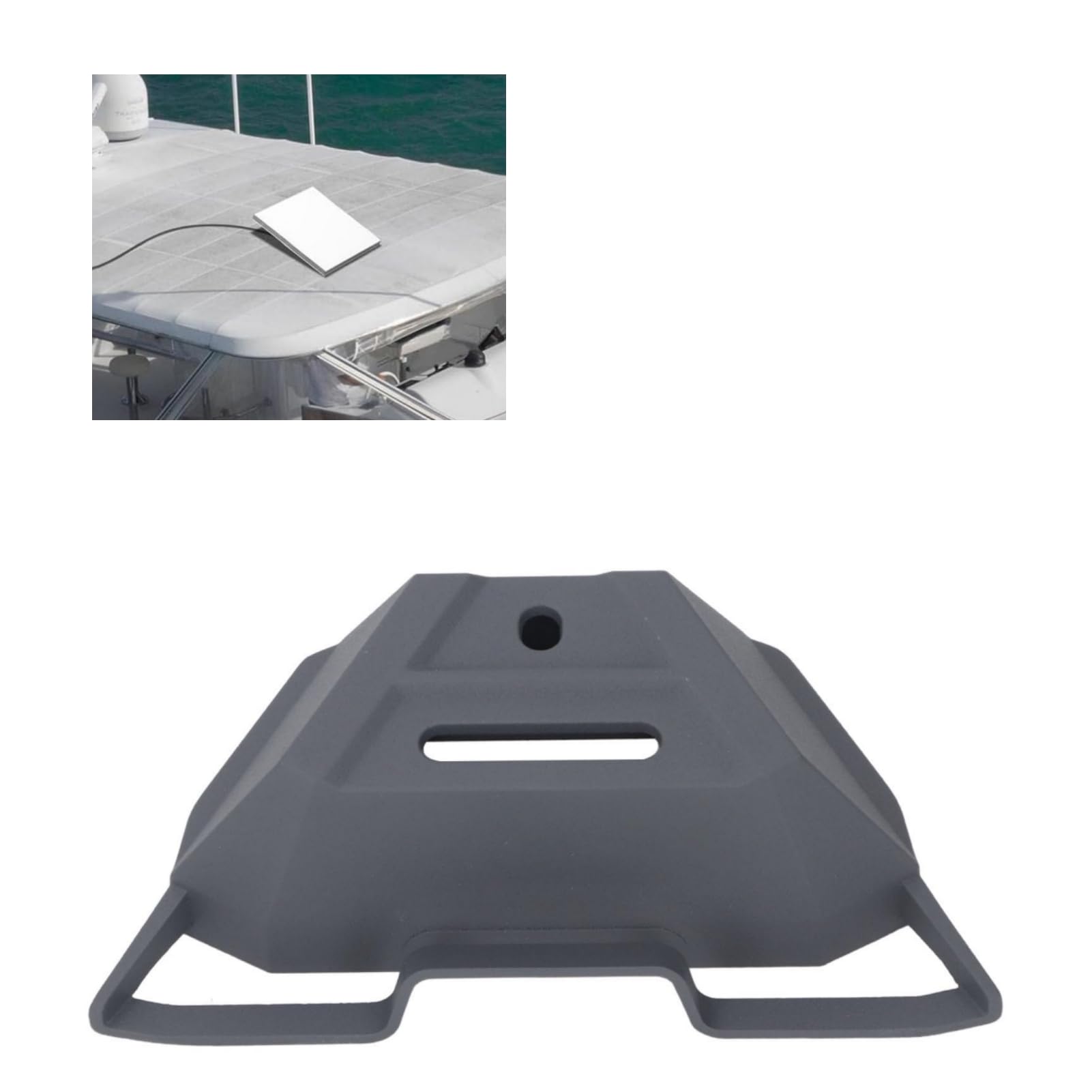 Mini Mount, Mini Standard Mobility RV Techo de Techo de Aleación de Aluminio Soporte de Montaje Plano, Estante de Soporte de Techo Satélite Plano para Automóvil