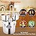 DEWOSEN Alcohol Still 13.2 Gallon 3 Pots Shine Still Distillery Kit for Alcohol Stainless Copper Tube Complete with Thumper Keg Water Pump Thermometer Airlock Brew Bag Proof Alcoholmeter Test Kit