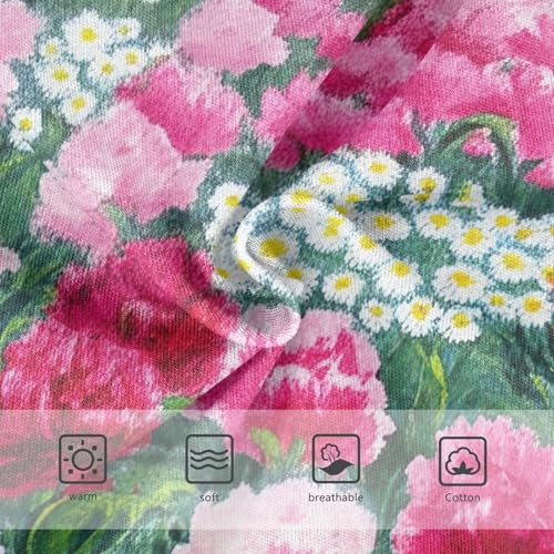 Stylish Girls Underwear Toddler 2t Cotton Little Girl Panties Red Pink Peonies White Daisies Briefs Underpants3