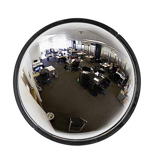 36” Acrylic Bubble Dome Mirror, Round Indoor Security Mirror for Driveway Safety Spots, Outdoor Warehouse Side View, Circular Wall Mirror for Office Use - Vision Metalizers (DPB3600) #1