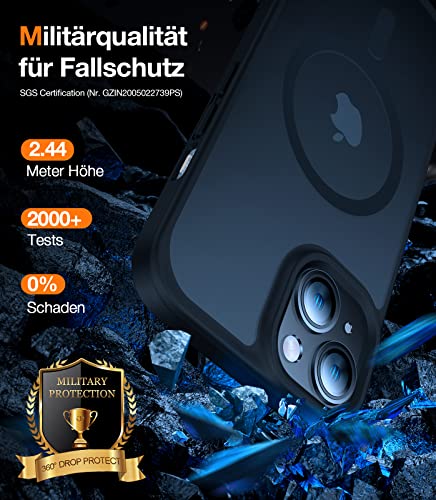 Torras iPhone 13 Mini Hülle mit MagSafe und Militärschutz