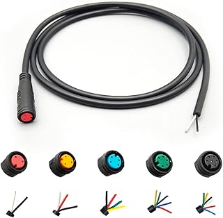 HUDAMZKY Ebike Cable Extension Julet Female Male 2/3/4/5/6 Pin Ebike Extension Connector Waterproof Plug for Electric Bicycle Display Throttle PAS Ebike Parts Extend Cable (2Pin Female)