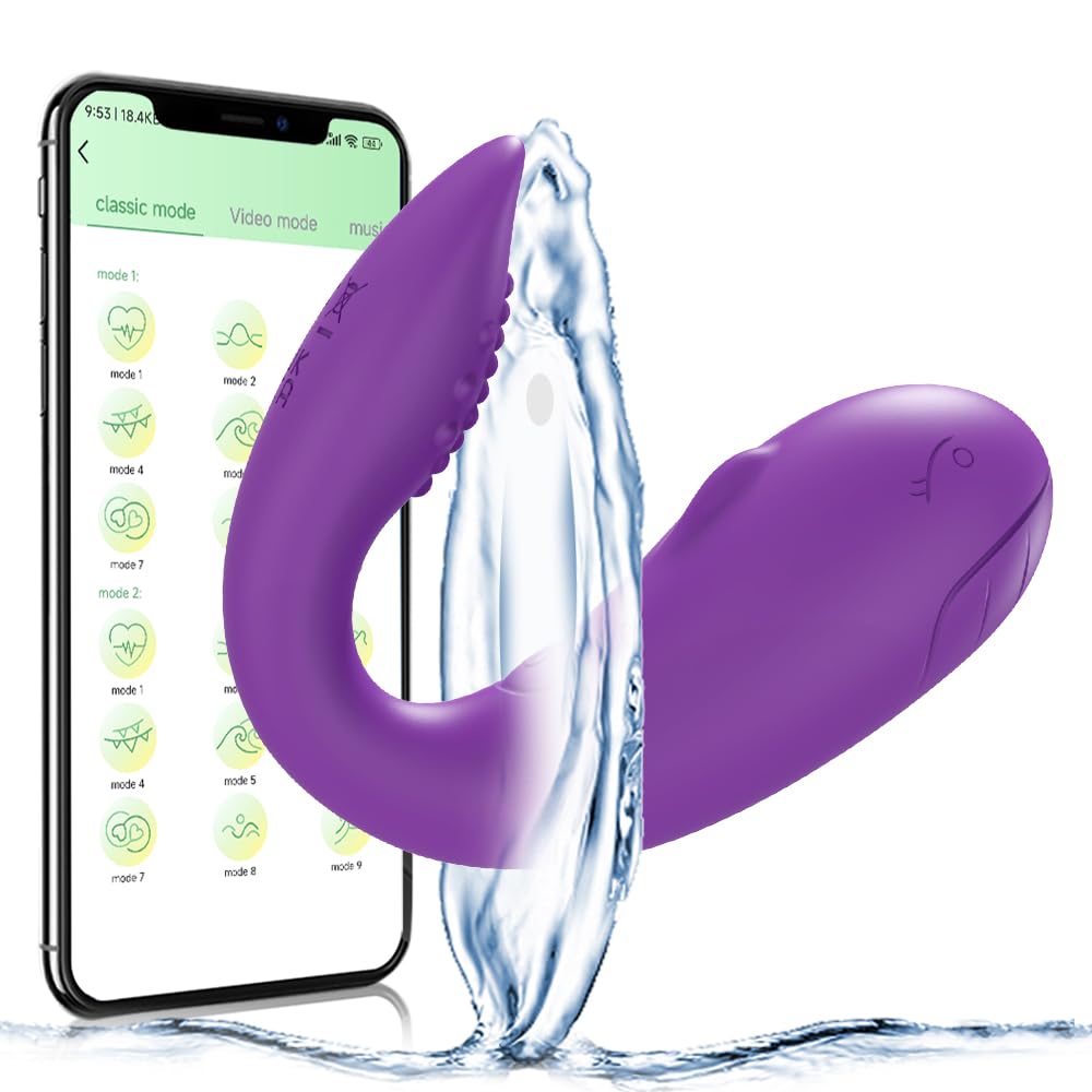 Vibrador Portátil Por App, Estimulador De Clítoris Con Vibración Dual Con 9 Modos, Vibrador De Control De Larga Distancia, Juguetes Sexuales Para Adultos Para Parejas De Mujeres