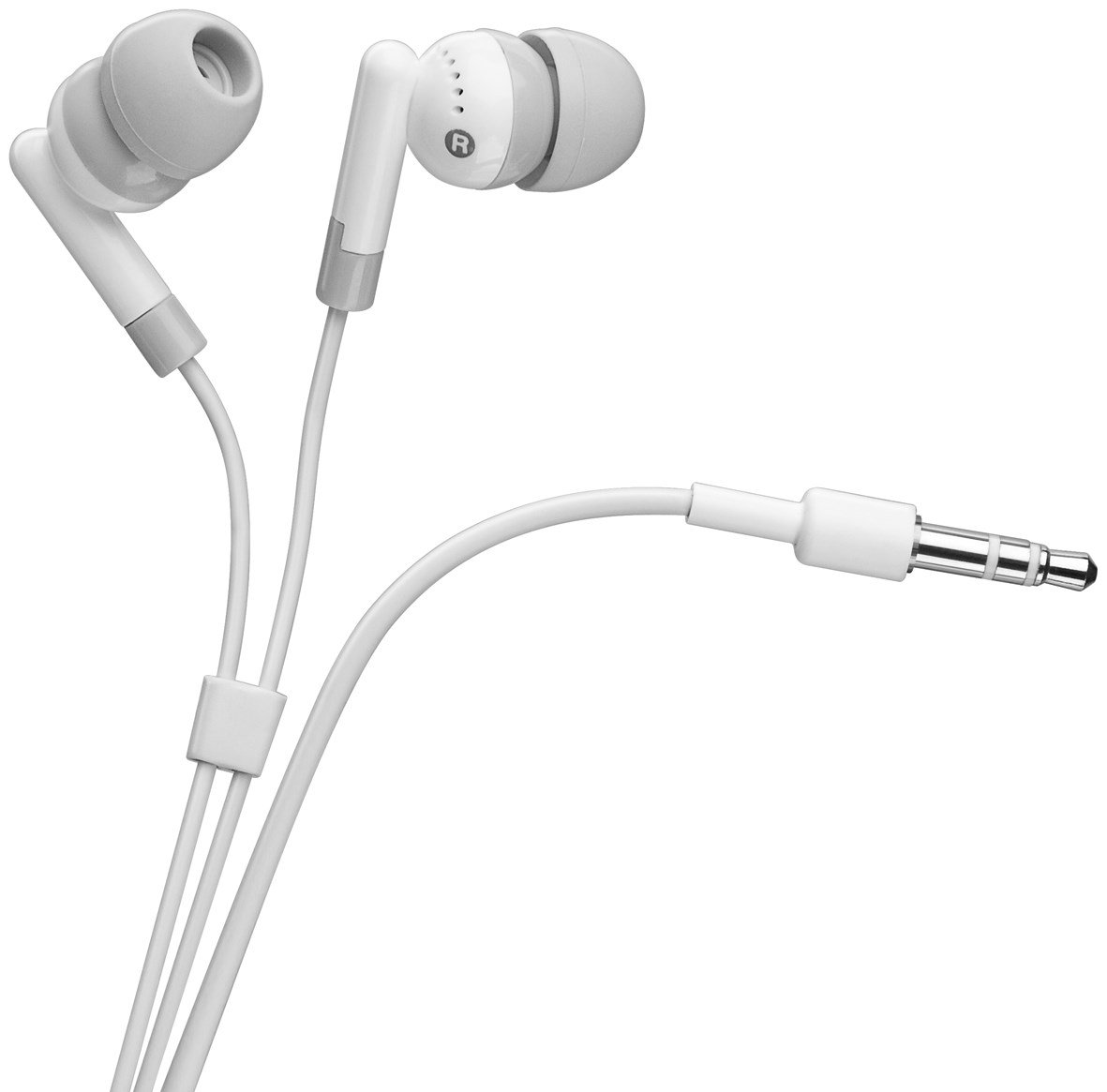 Goobay 42147 In-Ear Headphone, White, 1.15m Cable Length