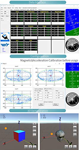 [Industrial-Grade Accelerometer+Inclinometer] HWT901B-TTL MPU9250 9-axis Gyroscope+Angle(XY 0.05° Accuracy)+Digital Compass+Air Pressure+Altitude, RM3100 Magnetometer Compensation and Kalman Filtering - Thumbnail 3