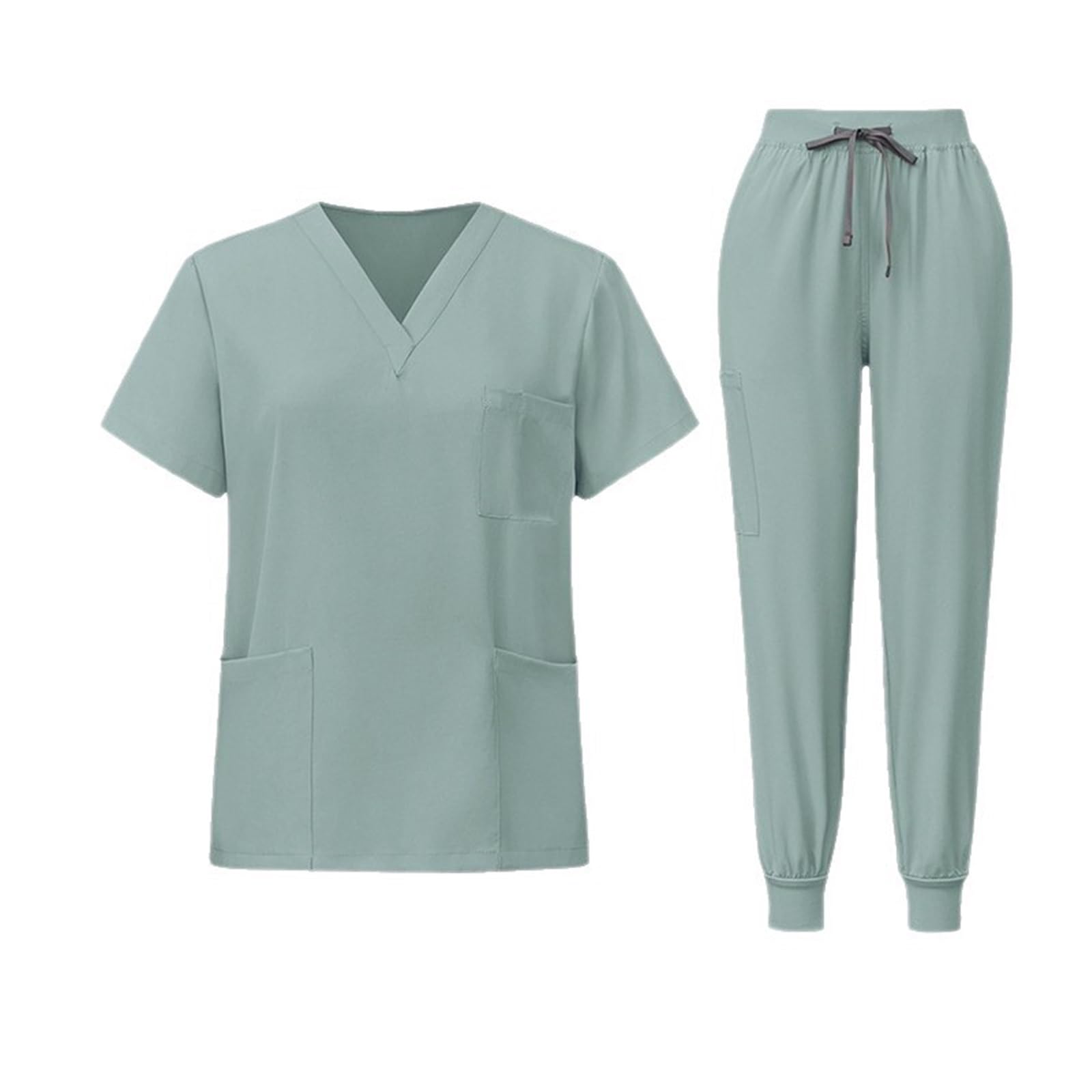 Divisa Infermiere Donna Uniformi for medici e infermieri, abiti a maniche corte for il lavaggio delle mani, da lavoro, tuta divisa