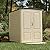 Rubbermaid Large Vertical Resin Outdoor Storage Shed With Floor (6.2 x 4.6 Ft), Weather Resistant, Beige/Brown, Organization for Home/Backyard/Garden Tools/Lawn Mower/Bike Storage/Pool Supplies