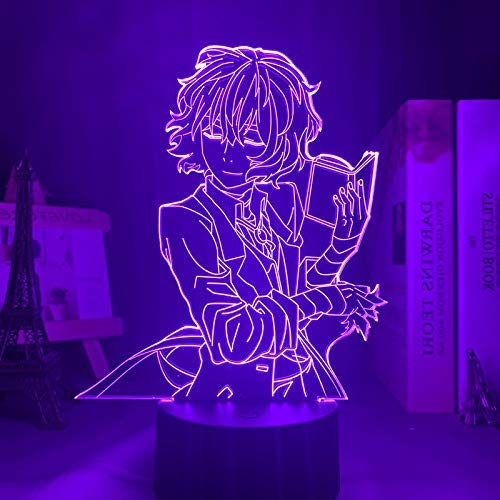 KJsdaADSA 3D Night Light Bungo Stray Dogs Osamu