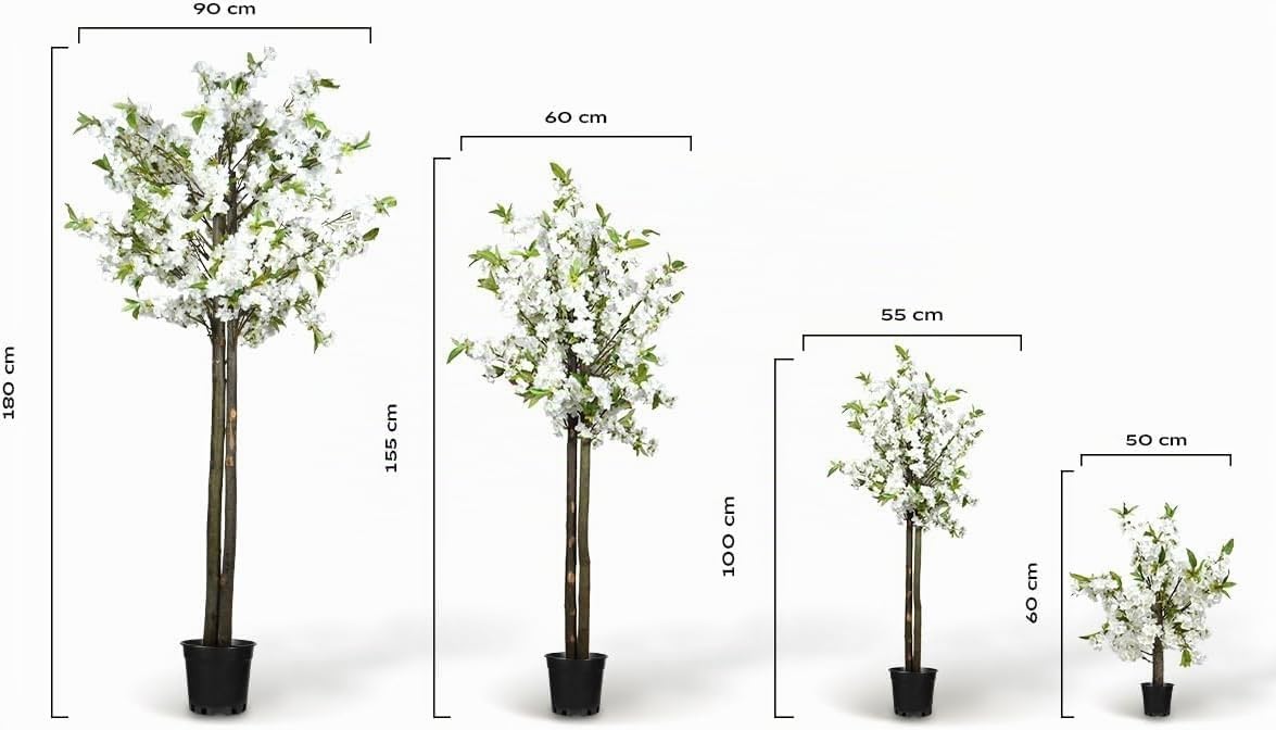 Blaine - Planta Artificial Almendro Blanco 155 cm