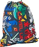 Der coole Sportbeutel mit praktischem Kordelzugband als Sicherheitsverschluss lässt sich einfach öffnen, befüllen und schließen. Der Polyesterbeutel ist strapazierfähig und ideal für kleine LEGO Fans