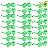 JOYIN 24 Pairs St. Patricks Day Shamrock Sunglasses, Shamrock Glasses Clover Eyewear, St Patrick Accessory Party Favor Supply