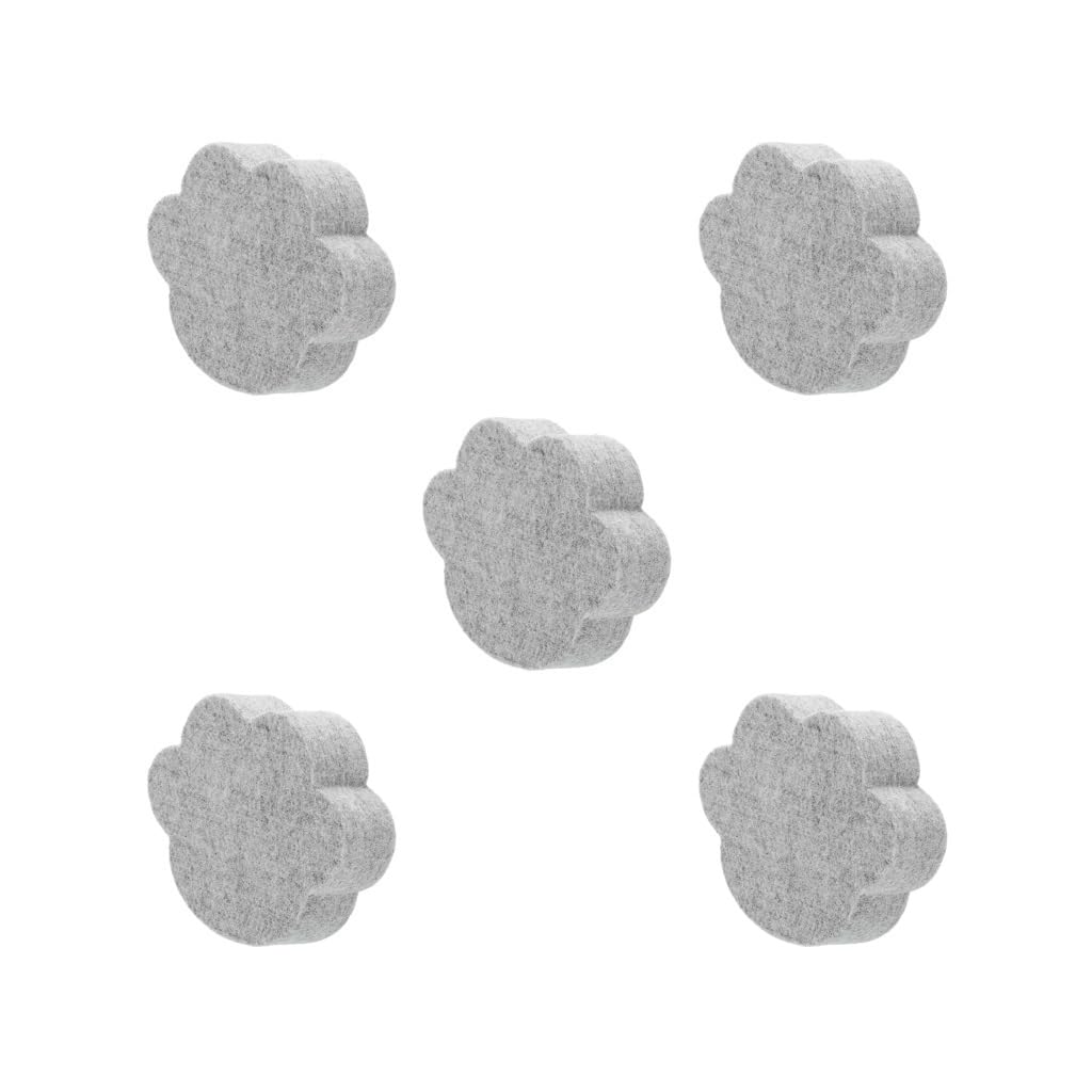 KSJOAIDDE Nadelfilz-Pads, Pfotenform, DIY-Fittings, Nassfilzen für Präzisionsfilzen, 15 x 18,5 x 3 cm, 5 Stück