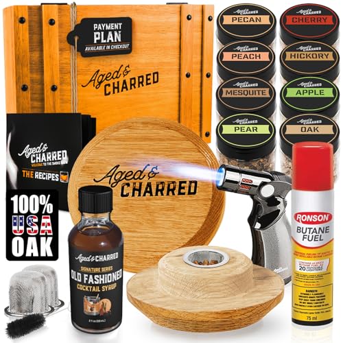 Aged & Charred Whiskey Smoker Kit